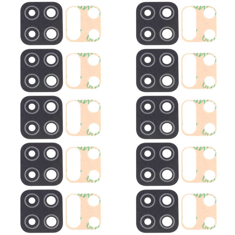 For Samsung Galaxy M12 SM-M127 10pcs Back Camera Lens, For Samsung Galaxy M12