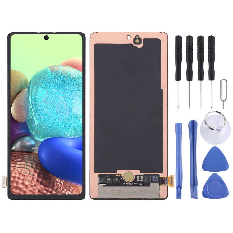 LCD Screen and Digitizer Full Assembly for Samsung Galaxy A71 5G / A Quantum SM-A716, For Samsung...