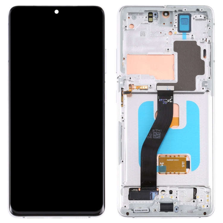Original LCD Screen and Digitizer Full Assembly with Frame For Samsung Galaxy S21 Ultra 5G SM-G99...