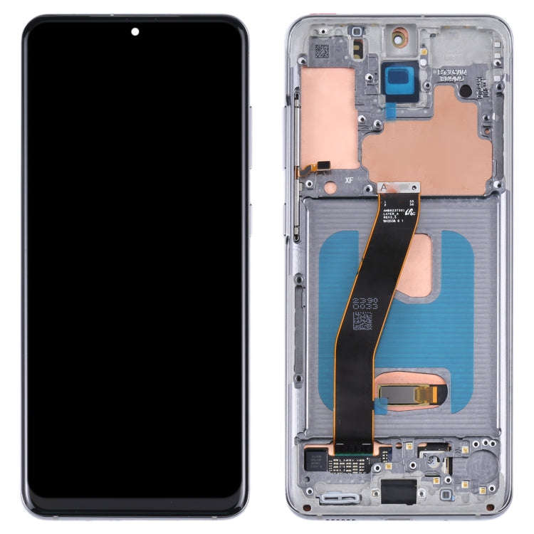 Original LCD Screen and Digitizer Full Assembly with Frame for Samsung Galaxy S20 5G SM-G981B, Fo...