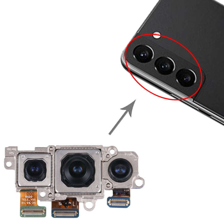 For Samsung Galaxy S22+ 5G SM-S906B Original Camera Set (Telephoto + Wide + Main Camera), For Sam...