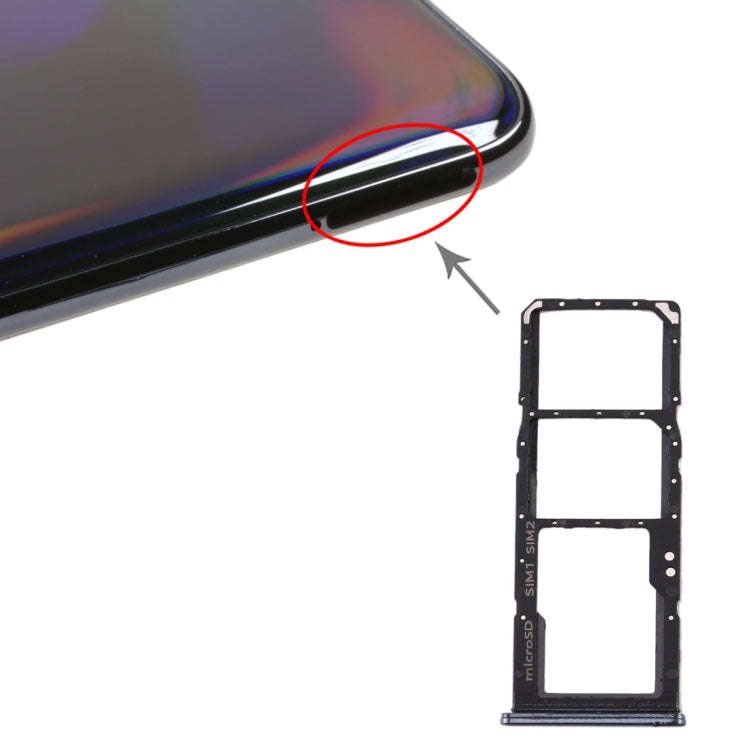For Galaxy A70 SIM Card Tray + SIM Card Tray + Micro SD Card Tray, For Samsung Galaxy A70, For Ga...