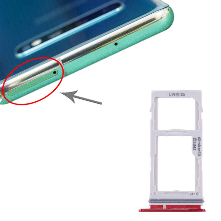 For Samsung Galaxy S10+ / S10 / S10e SIM Card Tray + Micro SD Card Tray, For Samsung Galaxy S10+,...