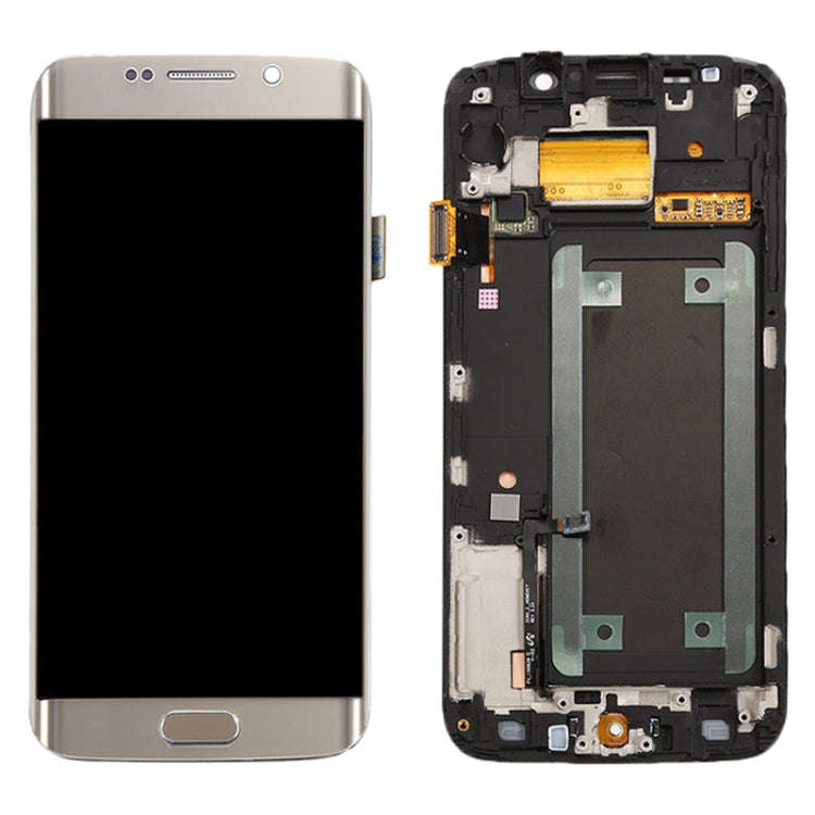 Original LCD Screen and Digitizer Full Assembly with Frame For Samsung Galaxy S6 Edge SM-G925F, F...