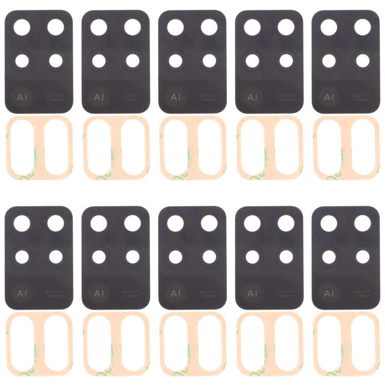 For OPPO F19 Pro CPH2285 10pcs Back Camera Lens, For OPPO F19 Pro