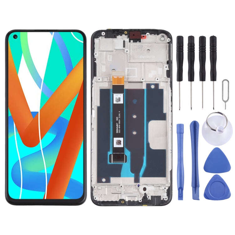 Original LCD Screen and Digitizer Full Assembly With Frame for OPPO Realme V13 5G, For OPPO Realm...