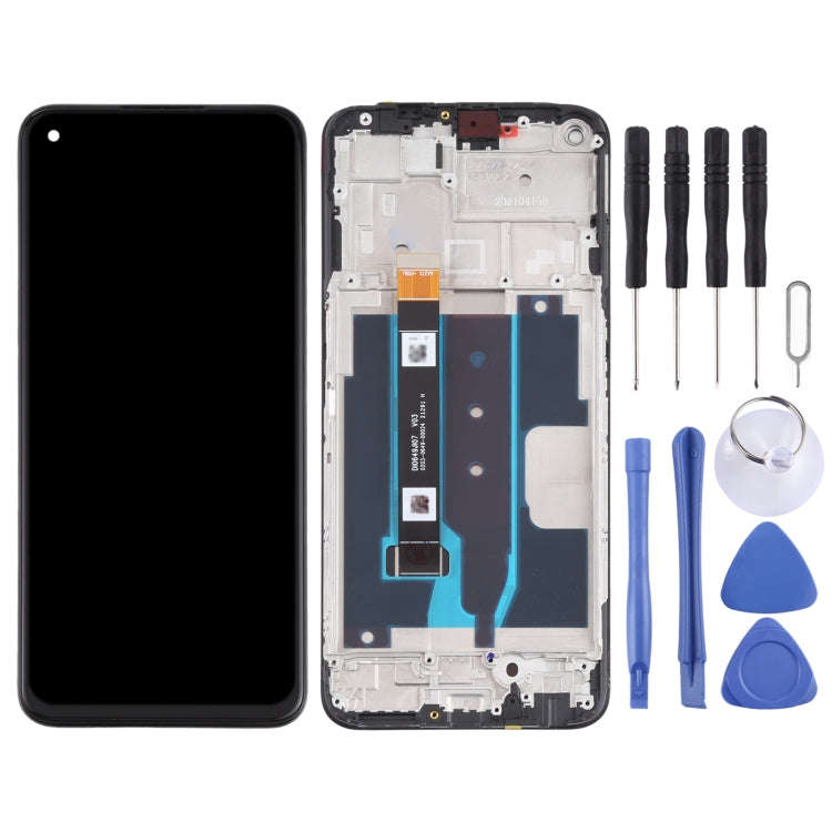 Original LCD Screen and Digitizer Full Assembly With Frame for OPPO Realme V13 5G, For OPPO Realm...