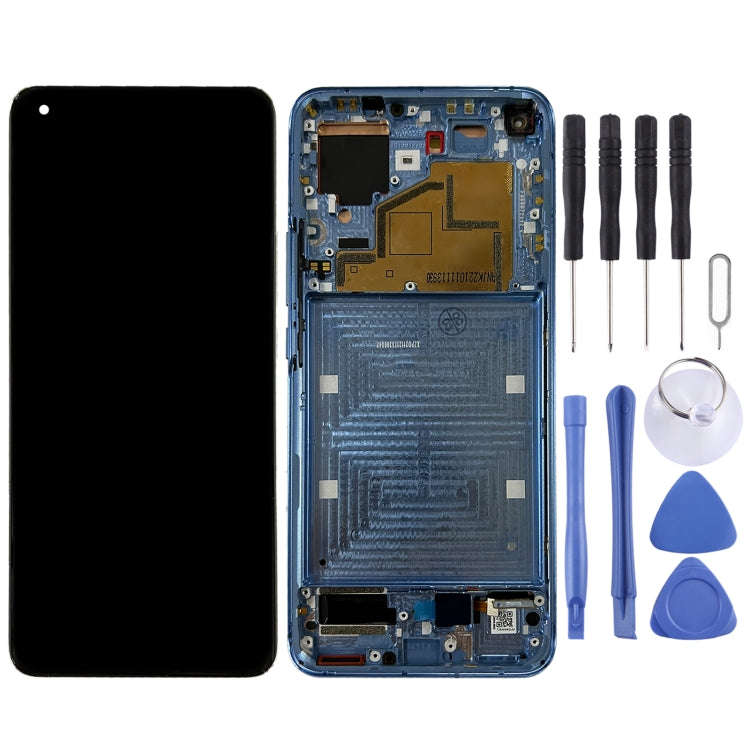 Original LCD Screen and Digitizer Full Assembly with Frame for Xiaomi Mi 11 M2011K2C, M2011K2G, F...