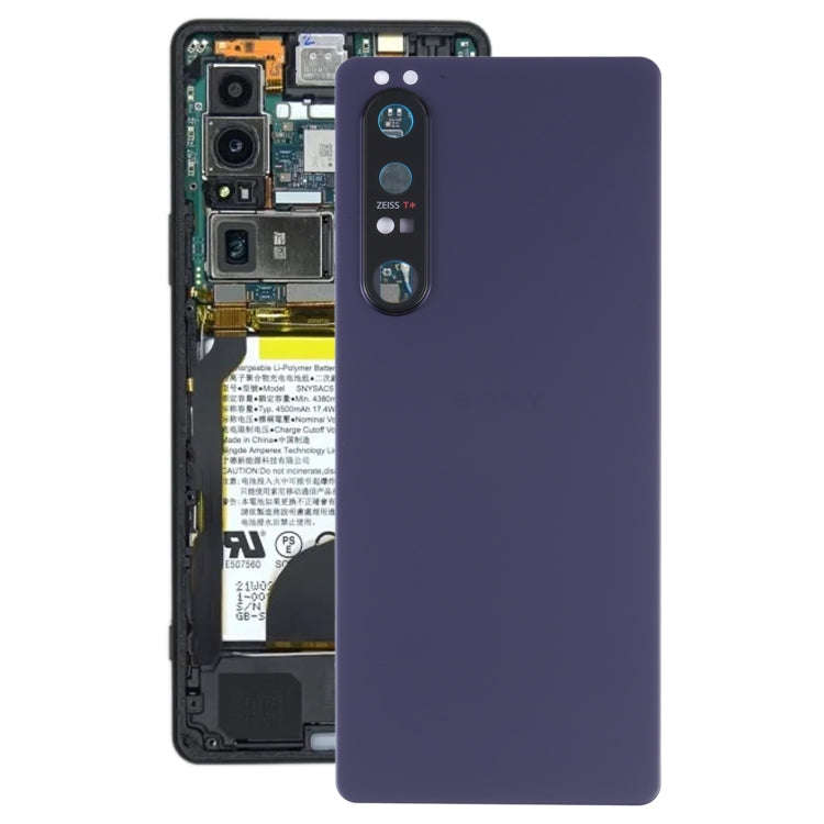 Original Battery Back Cover with Camera Lens Frame for Sony Xperia 1 III, For Sony Xperia 1 III, ...
