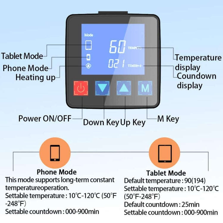 CPB CP320 LCD Screen Heating Pad Safe Repair Tool, US Plug, CPB CP320(US Plug)