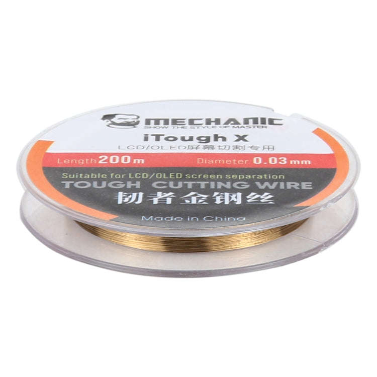 MECHANIC iTough X 200M 0.03MM LCD OLED Screen Cutting Wire, MECHANIC 0.03MM 200M