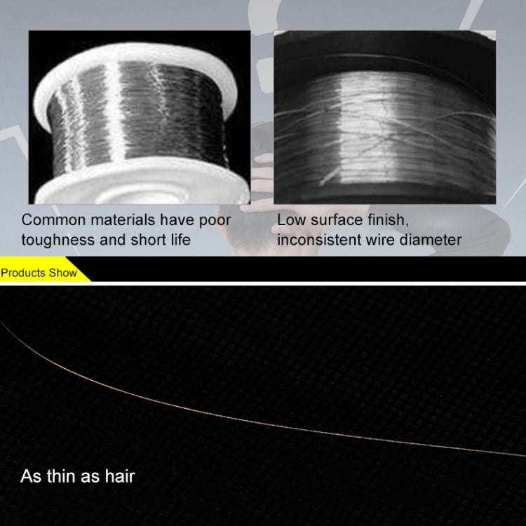Mechanic iTough X 200M 0.04MM LCD OLED Screen Cutting Wire, Mechanic 0.04MM 200M