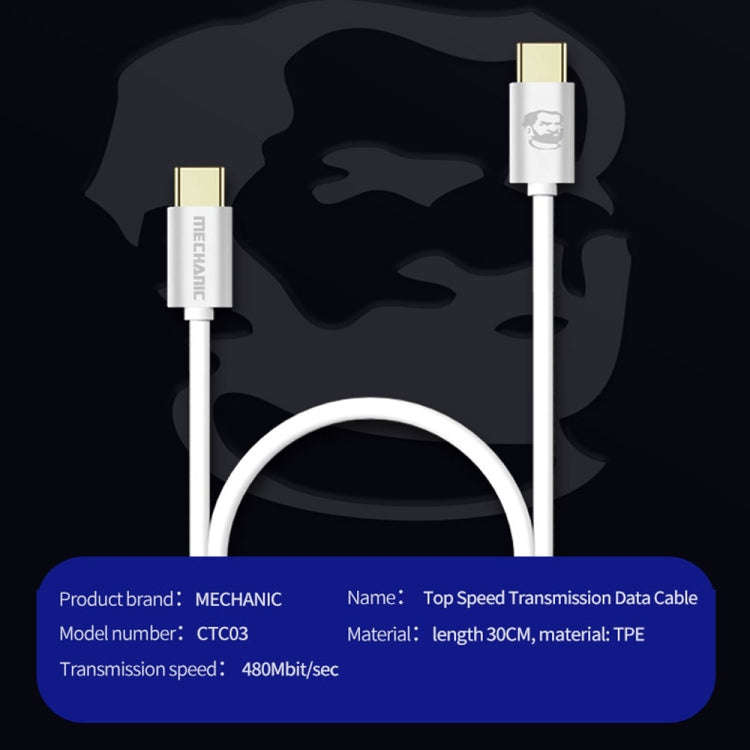 MECHANIC Lightning Top Speed Transmission Data Cable USB Lightning Cable For Type-C to Type-C, Fo...