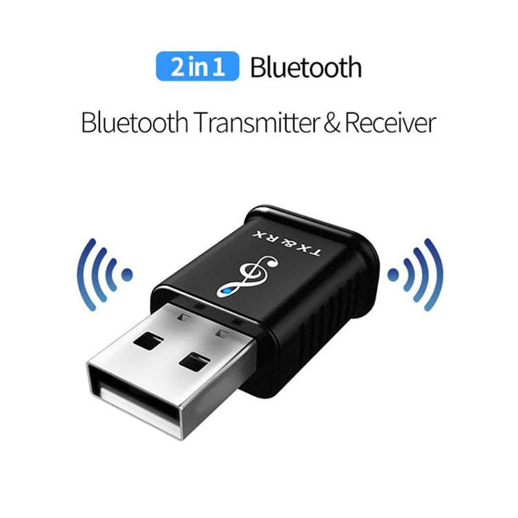 MSD168 2 in 1 Bluetooth Transmitter Receiver Mini 3.5mm AUX Stereo Wireless Bluetooth 5.0 Adapter...