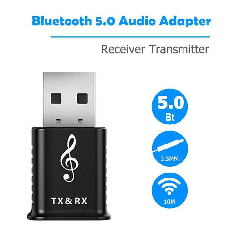 MSD168 2 in 1 Bluetooth Transmitter Receiver Mini 3.5mm AUX Stereo Wireless Bluetooth 5.0 Adapter...