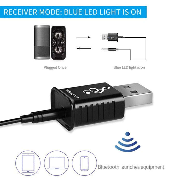 MSD168 2 in 1 Bluetooth Transmitter Receiver Mini 3.5mm AUX Stereo Wireless Bluetooth 5.0 Adapter...