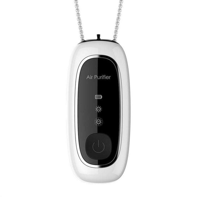 KY100A Portable Negative Ion Air Purifier Neck Hanging Air Purifier, Rectangle White, Rectangle B...