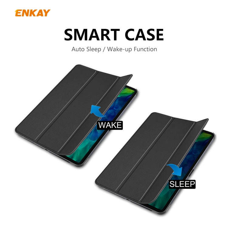 ENKAY ENK-8001 Denim Pattern Horizontal Flip Leather Smart Case with Holder for iPad Pro 11 (2020...