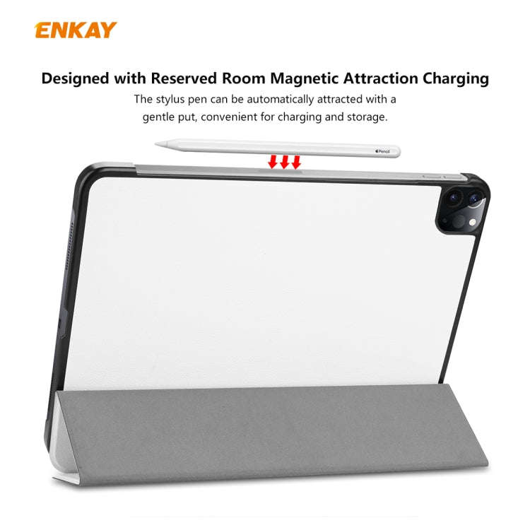 ENKAY ENK-8001 Denim Pattern Horizontal Flip Leather Smart Case with Holder for iPad Pro 11 (2020...
