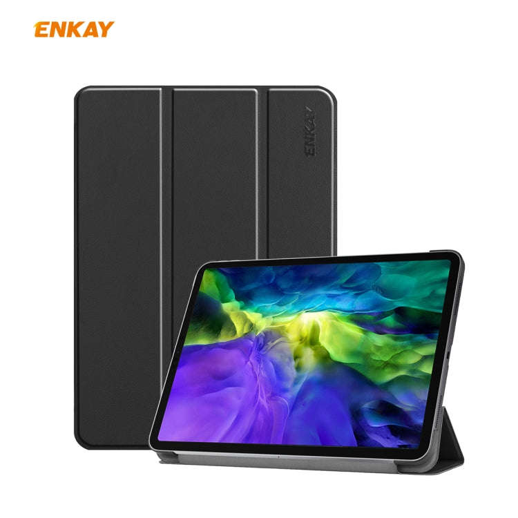 ENKAY ENK-8001 Denim Pattern Horizontal Flip Leather Smart Case with Holder for iPad Pro 11 (2020...