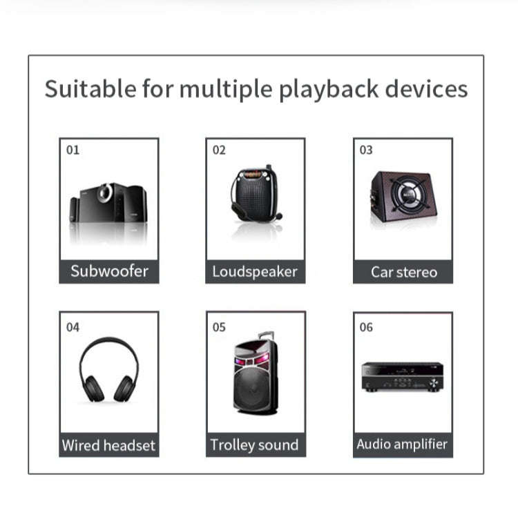 R6 NFC Bluetooth 5.0 Desktop Music Receiver Bluetooth Receiver, Support TF Card