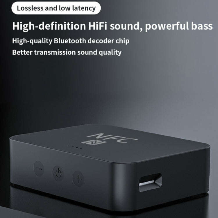R6 NFC Bluetooth 5.0 Desktop Music Receiver Bluetooth Receiver, Support TF Card