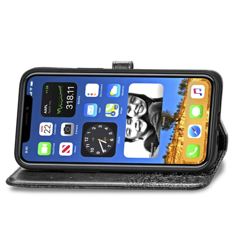 Mandala Flower Embossed Horizontal Flip Leather Case with Bracket / Card Slot / Wallet / Lanyard,...