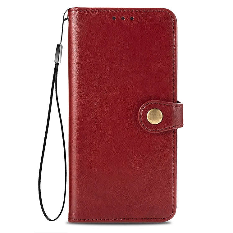 Retro Solid Color Leather Buckle Phone Case with Lanyard & Photo Frame & Card Slot & Wallet & Sta...