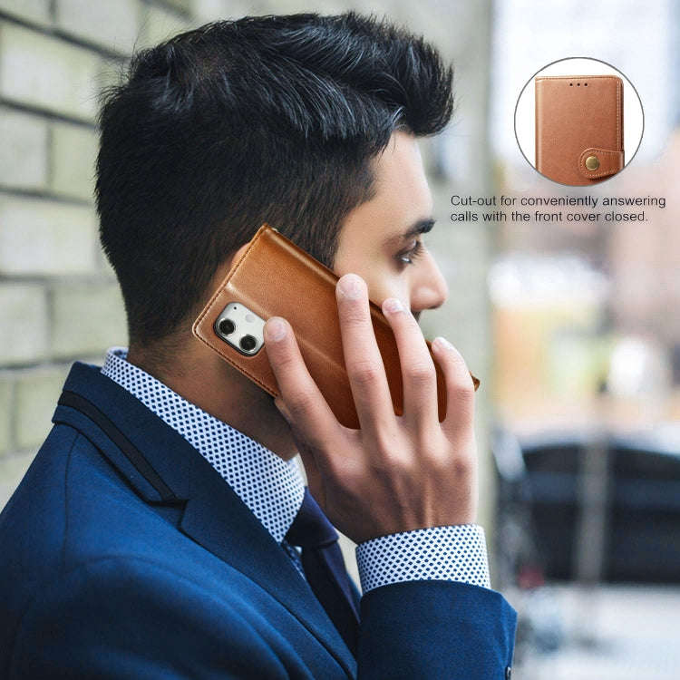 Retro Solid Color Leather Buckle Phone Case with Lanyard & Photo Frame & Card Slot & Wallet & Sta...
