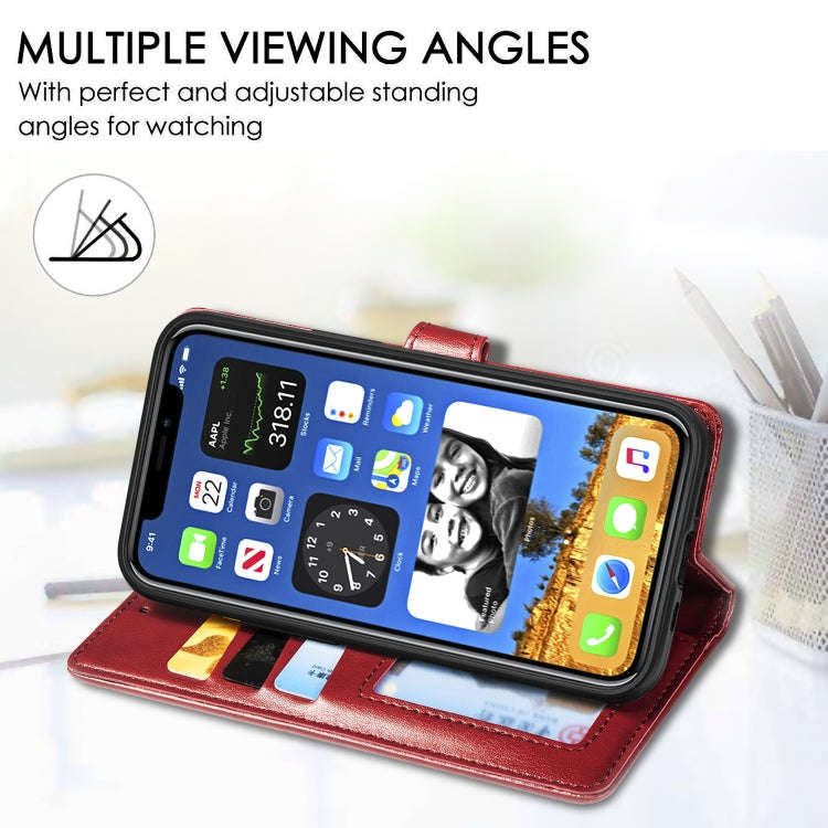 Retro Solid Color Leather Buckle Phone Case with Lanyard & Photo Frame & Card Slot & Wallet & Sta...