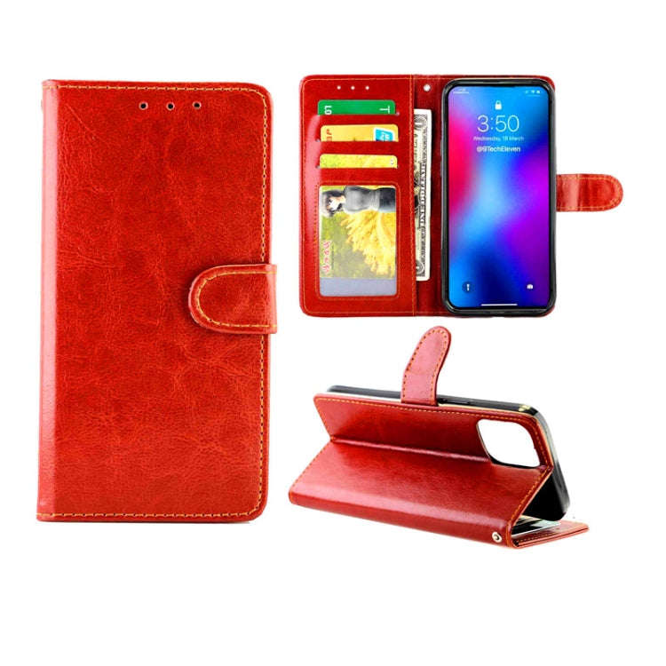 Crazy Horse Texture Leather Horizontal Flip Protective Case with Holder & Card Slots & Wallet & P...