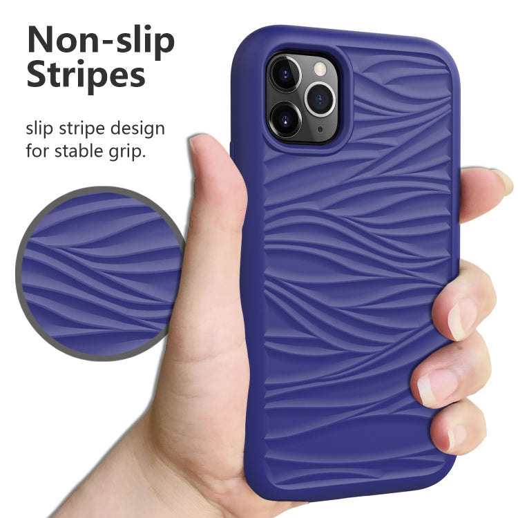 For iPhone 11 Pro Max Wave Pattern 3 in 1 Silicone+PC Shockproof Protective Case, For iPhone 11 P...