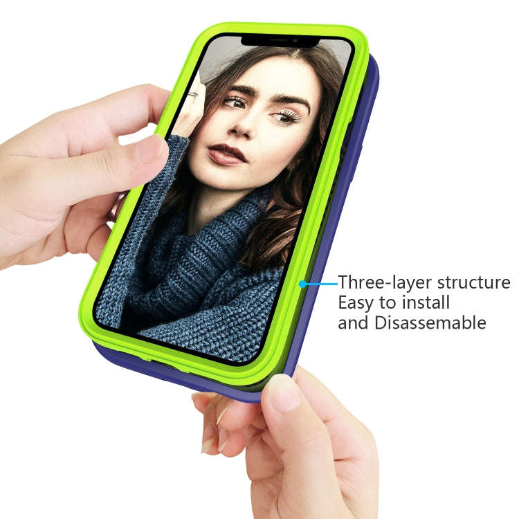 For iPhone 12 Pro Max Wave Pattern 3 in 1 Silicone+PC Shockproof Protective Case, For iPhone 12 P...