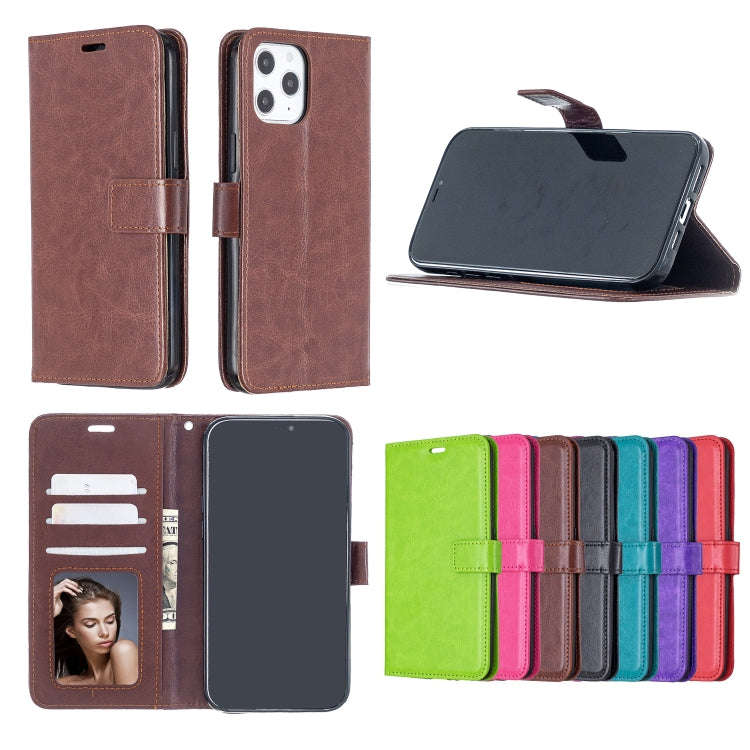 For iPhone 12 Pro Max Crazy Horse Texture Horizontal Flip Leather Case with Holder & Card Slots &...