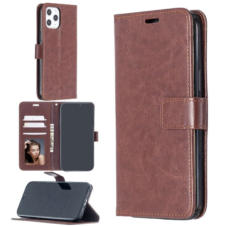 For iPhone 12 Pro Max Crazy Horse Texture Horizontal Flip Leather Case with Holder & Card Slots &...