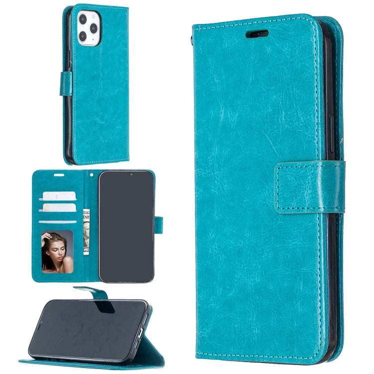 For iPhone 12 Pro Max Crazy Horse Texture Horizontal Flip Leather Case with Holder & Card Slots &...