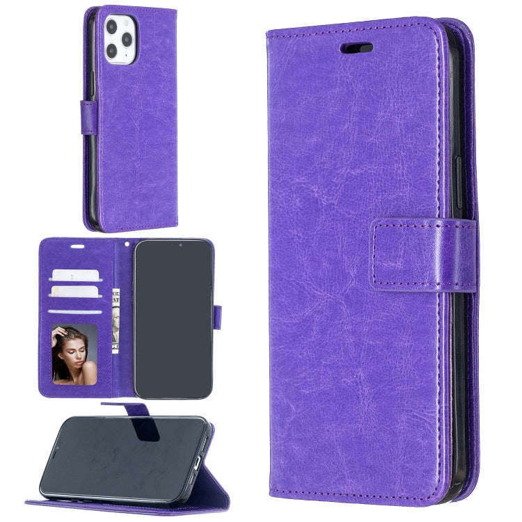 For iPhone 12 Pro Max Crazy Horse Texture Horizontal Flip Leather Case with Holder & Card Slots &...