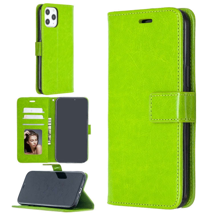For iPhone 12 Pro Max Crazy Horse Texture Horizontal Flip Leather Case with Holder & Card Slots &...