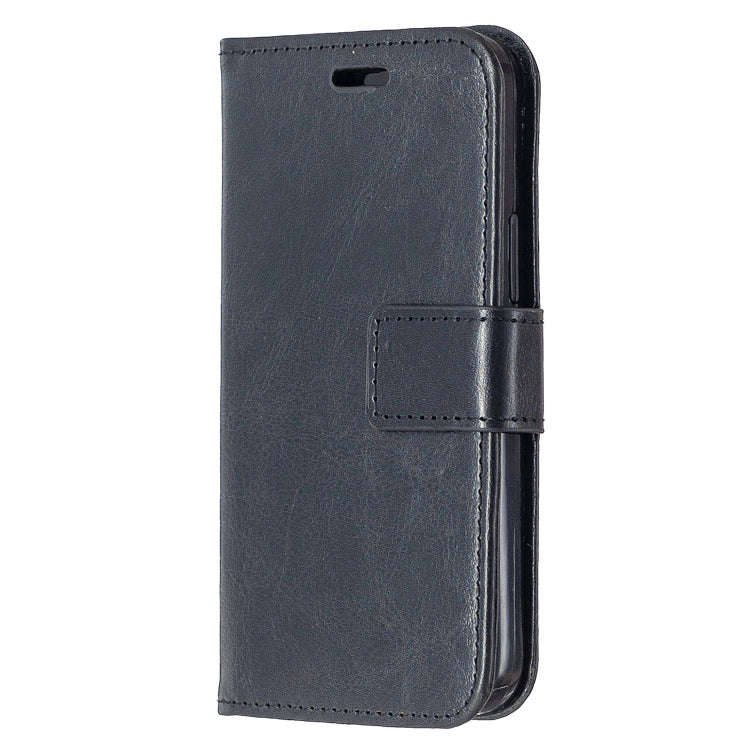 For iPhone 12 Crazy Horse Texture Horizontal Flip Leather Case with Holder & Card Slots & Wallet ...