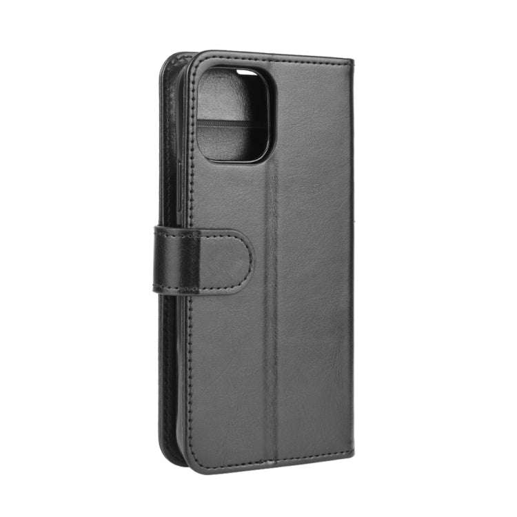 For iPhone 12 6.7 R64 Texture Single Horizontal Flip Protective Case with Holder & Card Slots & W...