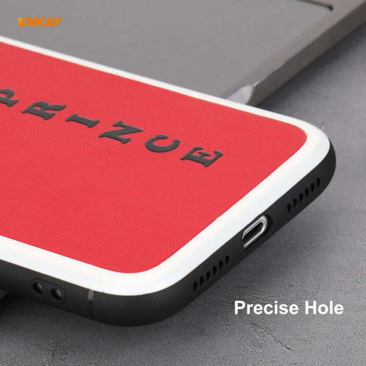 For iPhone 11 Hat-Prince ENKAY ENK-PC046 Cartoon Series PU Leather + PC Hard Slim Case Shockproof...