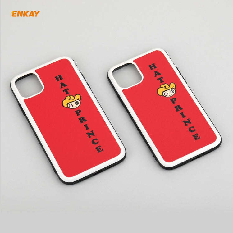 For iPhone 11 Hat-Prince ENKAY ENK-PC046 Cartoon Series PU Leather + PC Hard Slim Case Shockproof...