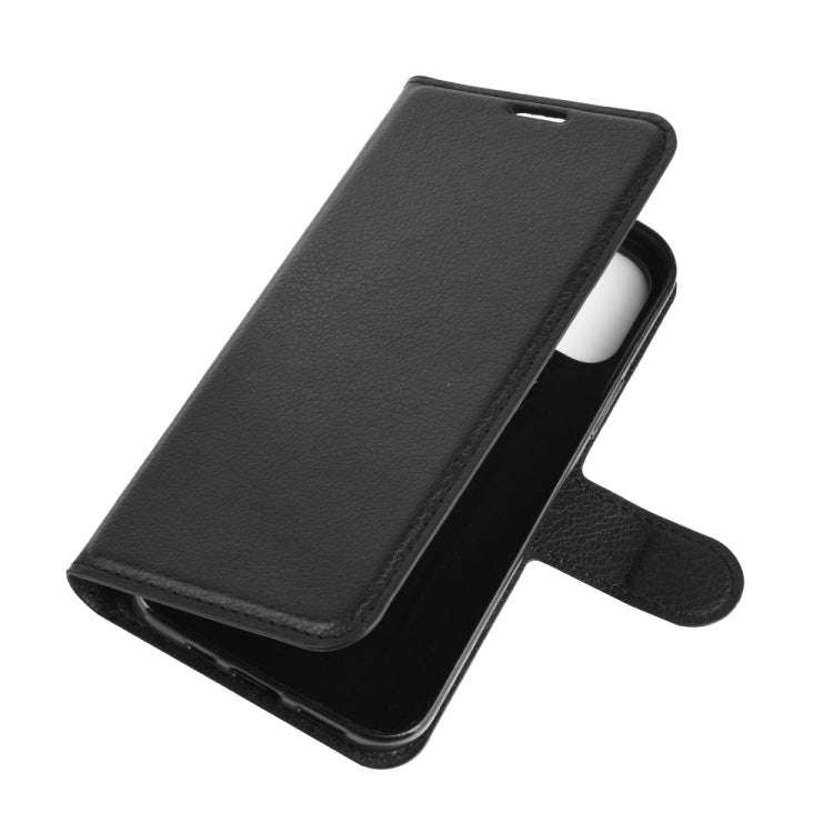 For iPhone 12 Litchi Texture Horizontal Flip Protective Case with Holder & Card Slots & Wallet, F...