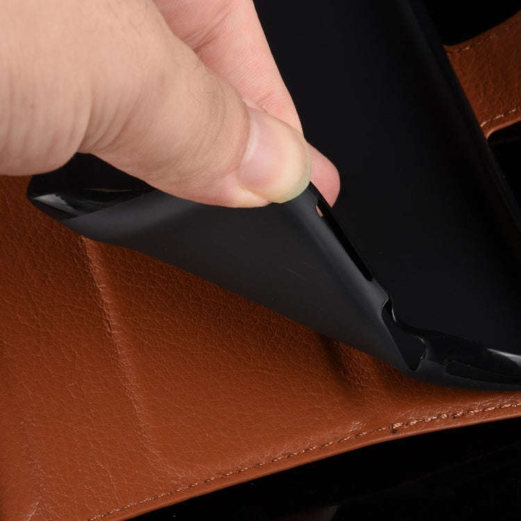 For iPhone 12 Litchi Texture Horizontal Flip Protective Case with Holder & Card Slots & Wallet, F...