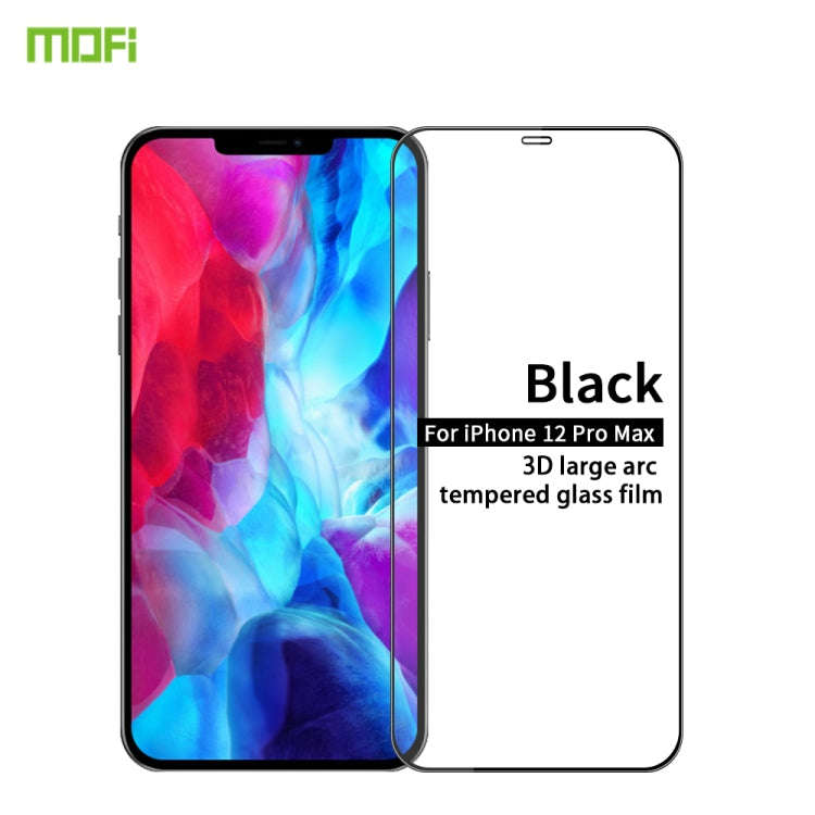 MOFI 9H 3D Explosion-proof Curved Screen Tempered Glass Film, For iPhone 12 Pro Max, For iPhone 1...