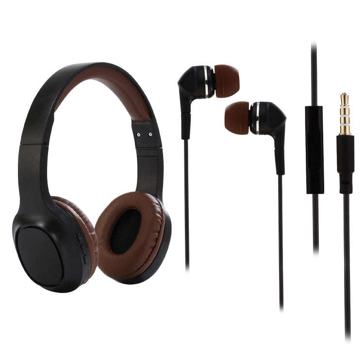 BT1605 Head-mounted Foldable Stereo Bluetooth Wireless Headset Bluetooth 5.0 with Microphone 3.5m...