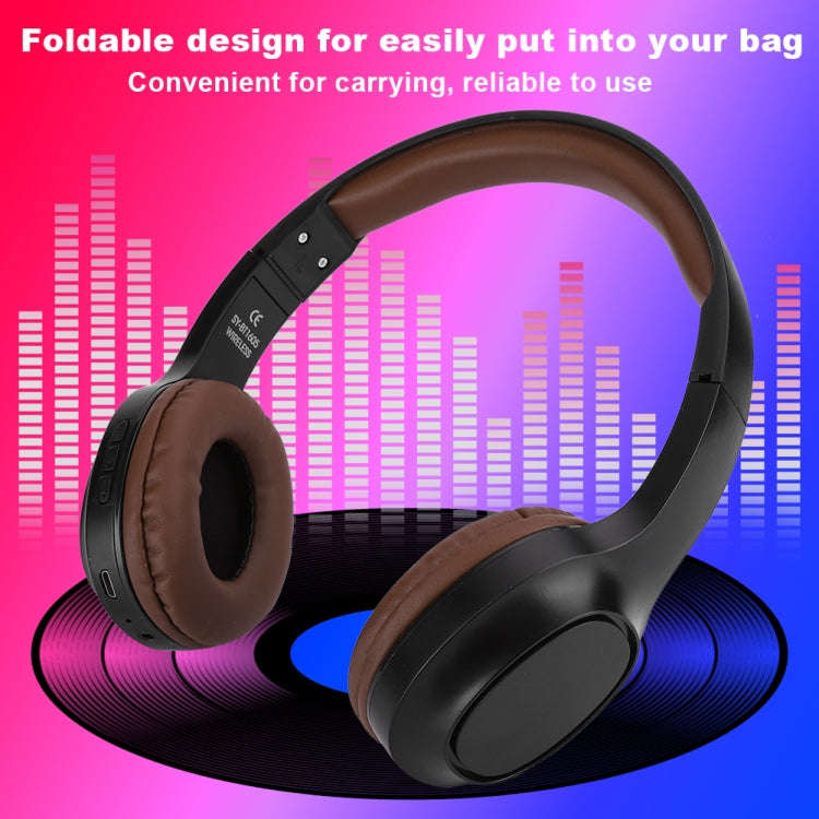 BT1605 Head-mounted Foldable Stereo Bluetooth Wireless Headset Bluetooth 5.0 with Microphone 3.5m...