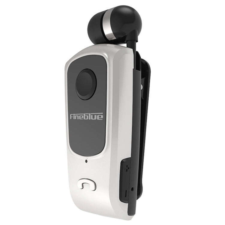 F920 CSR4.1 Retractable Cable Caller Vibration Reminder Anti-theft Bluetooth Headset, Black, Whit...