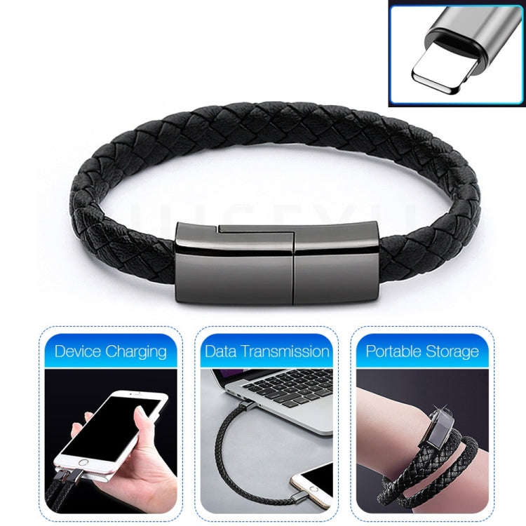 XJ-28 2.4A USB to 8 Pin Creative Bracelet Data Cable, Cable Length: 22.5cm, XJ-28 8 Pin, 22.5cm 8...