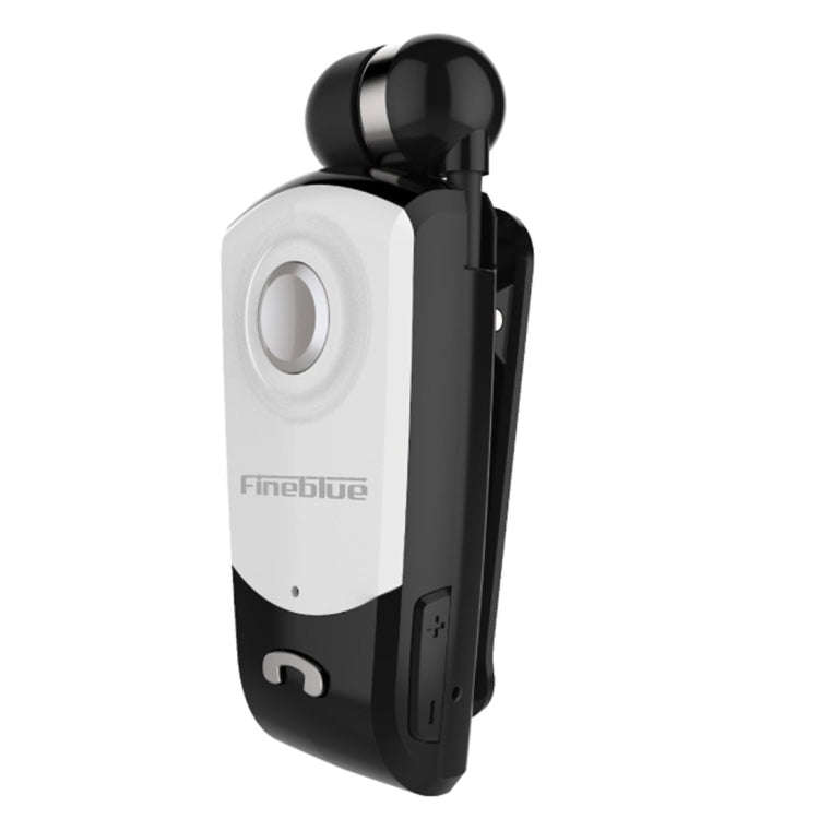 F960 CSR4.1 Retractable Cable Caller Vibration Reminder Anti-theft Bluetooth Headset, Black, Whit...